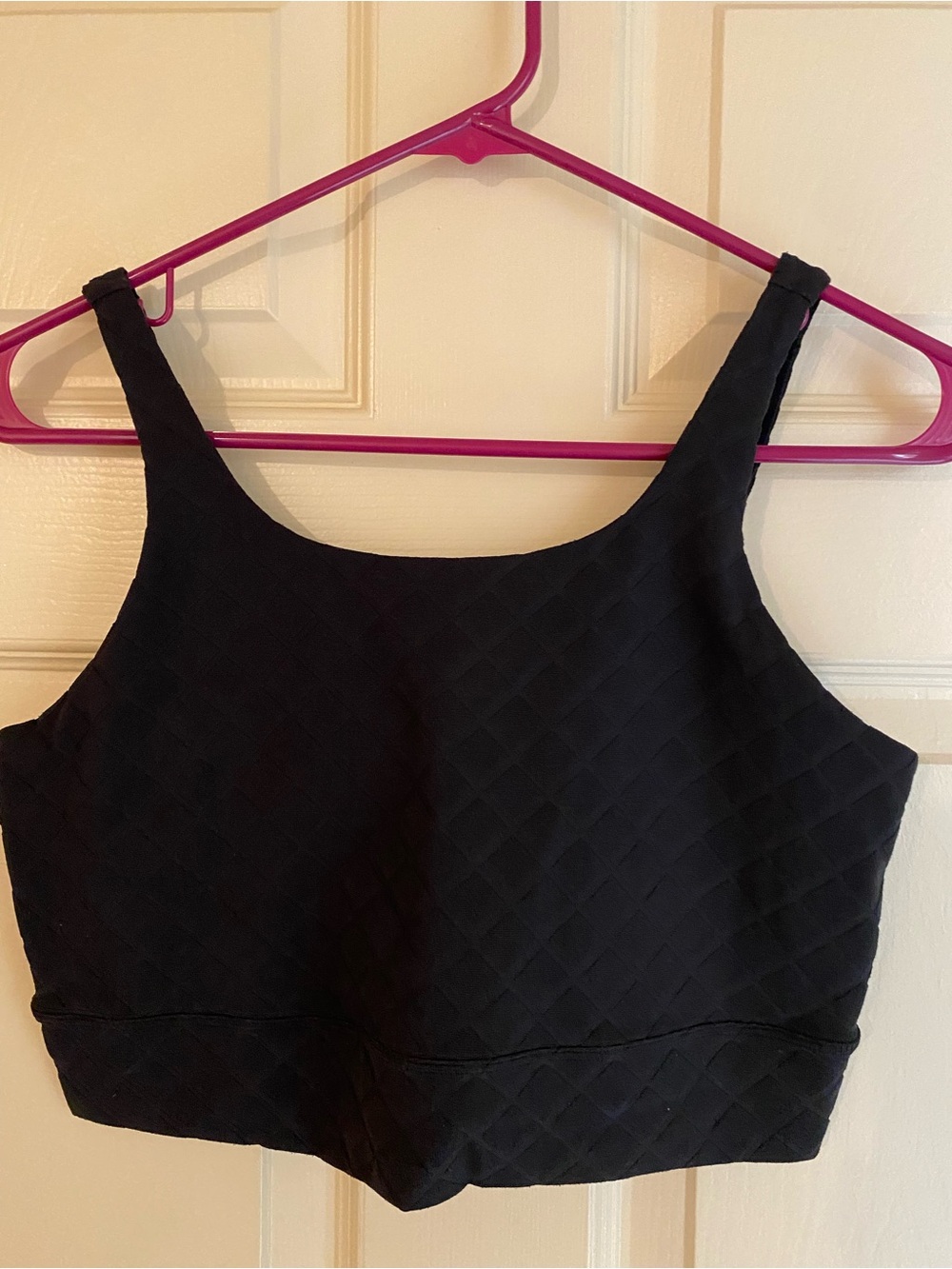 Nike Yoga Black textured sports Bra
